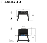 Pit Boss Ultimate 4 brander plancha