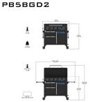 Pit Boss Ultimate 5 brander plancha