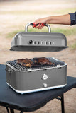 Pit Boss Draagbare Houtskool Grill - Retro look (Incl. beschermhoes)