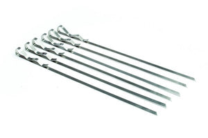 Steven Raichlen Stainless Skewers 3/8" breed / set van 6 stuks