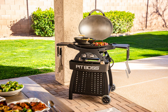 Pit Boss Sportsman 2 Draagbare Gas Grill - Grey (LAATSTE!)