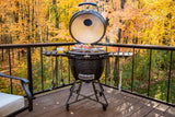 Pit Boss Kamado PBK24 - Black (Incl. beschermhoes, aspook en heat deflector!)