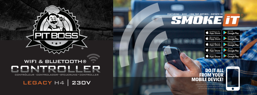 Pit Boss Control Board Legacy Rectangular WiFi/BT